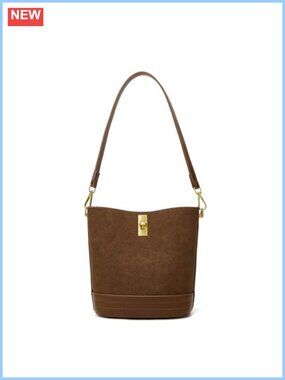 Faux Suede Bucket Bag Mini Crossbody Hobo Shoulder Purse